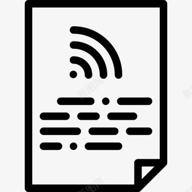 水墨数字8免扣Rss数字服务8线性图标图标