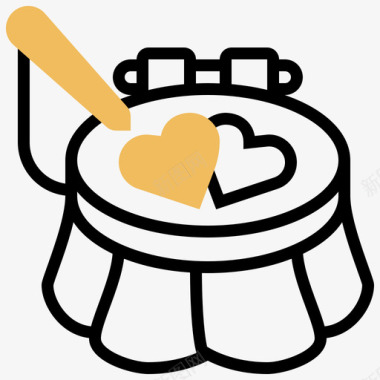 绣花缝77黄影图标图标