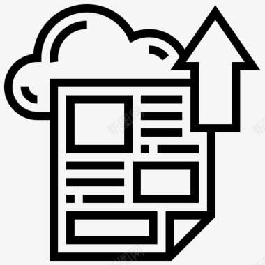 哥特素材库上传数据库管理12线性图标图标