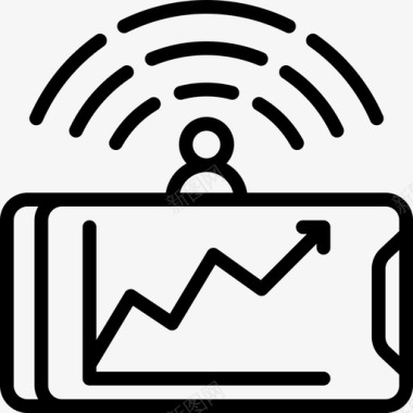 播客移动播客线性图标图标