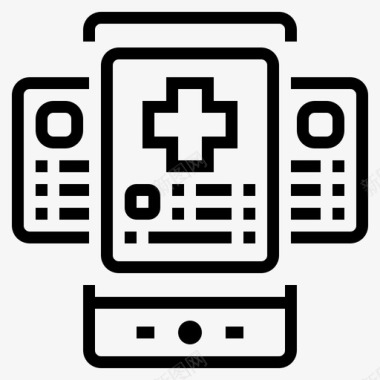 手机抖音应用医疗文档应用程序配置文件智能手机图标图标
