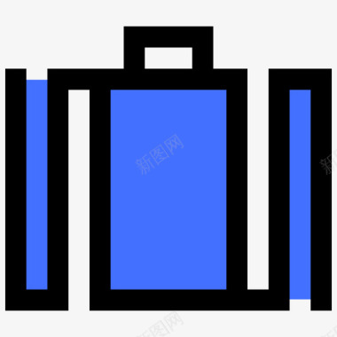 手提箱夏季98蓝色图标图标
