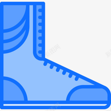 鞋拳击11蓝色图标图标