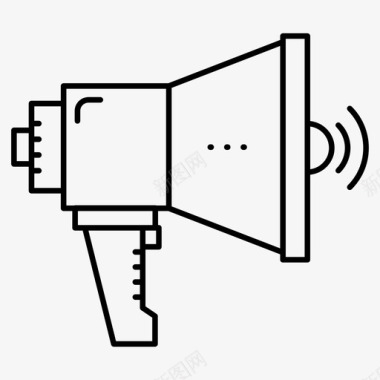 好消息公告公告扩音器扬声器图标图标