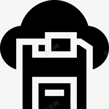 矢量服务器保存数据库和服务器6已填充图标图标