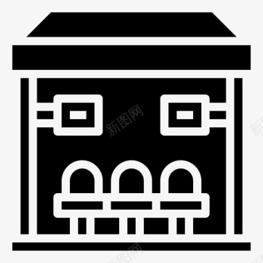 候车候车室40号铁路满座图标图标