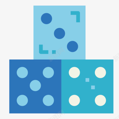 棋盘骰子棋盘游戏2平局图标图标