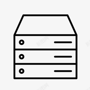 托管服务器机架大数据托管服务器图标图标