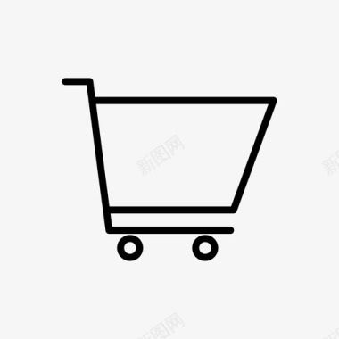 手推车商业和购物集装箱图标图标