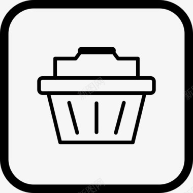 垃圾删除图标篮子垃圾箱电子商务图标图标