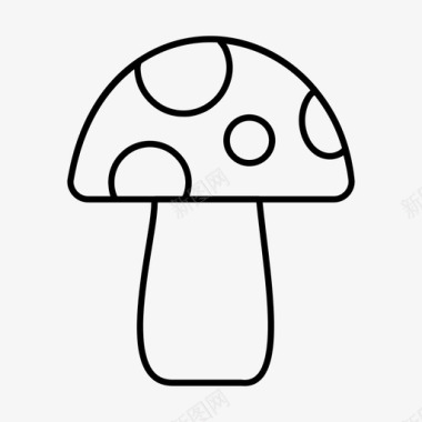 蘑菇植物图标图标