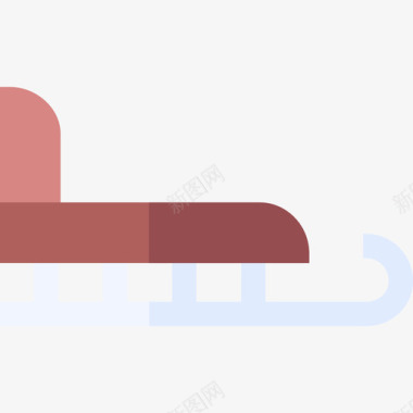 骑雪橇雪橇北极24平底图标图标