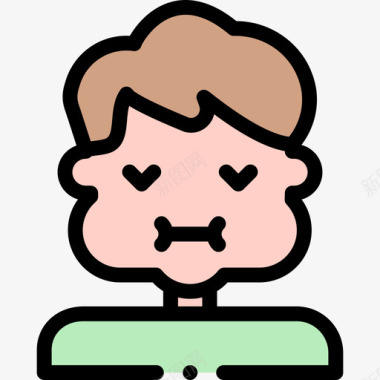 线性图标删除肿胀过敏35线性颜色图标图标