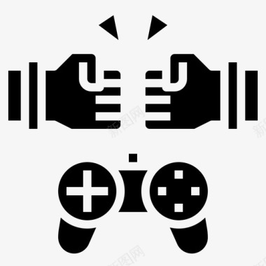 控制器运动113填充图标图标