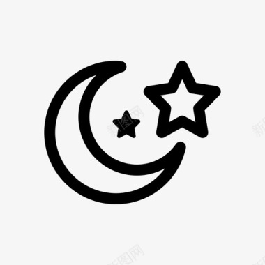 晚上晚上旅行266直线图标图标