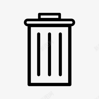垃圾删除图标垃圾箱篮子删除图标图标