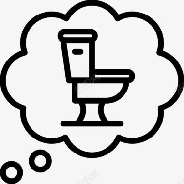 想想厕所小便洗手间图标图标