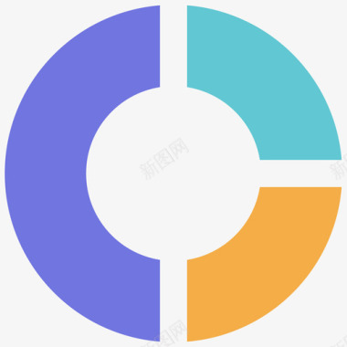持平饼图在线营销43持平图标图标