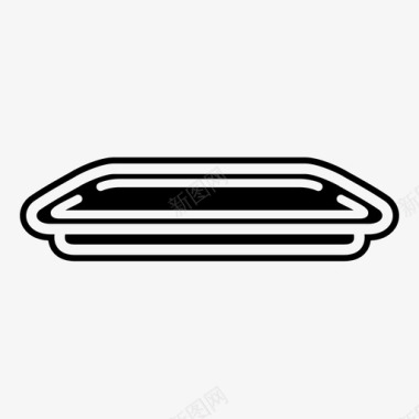 托盘面包房烤盘图标图标