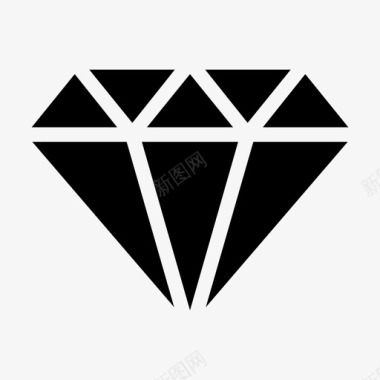 钻石宝石房地产图标图标