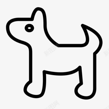 狗宠物像素图标图标