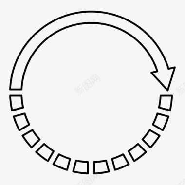 三角循环刷新循环重新加载图标图标