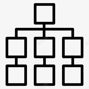 工作流程组织结构图计划图标图标