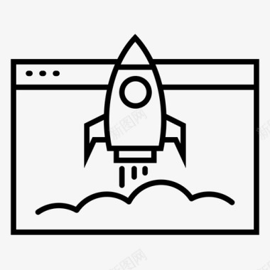 启动项目浏览器火箭图标图标