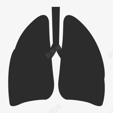 肺部受损肺部图标