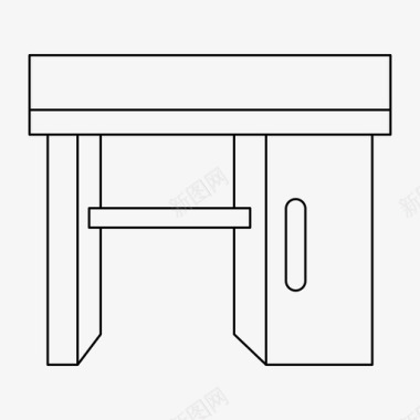 桌子办公桌家具办公室图标图标