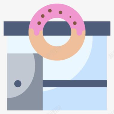 甜甜圈店主题公园6公寓图标图标