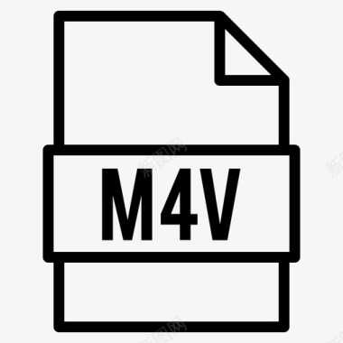 M4V变种m4v文件文档扩展名图标图标