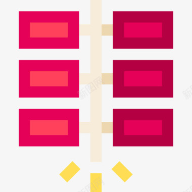 爆竹png爆竹中国70扁平图标图标