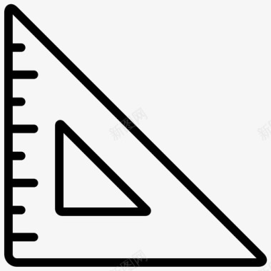 三角尺数学学校图标图标