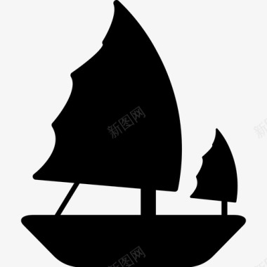 帆船历史海洋图标图标