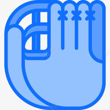 手套棒球52蓝色图标图标