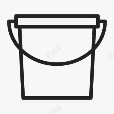 桶清洁家用图标图标