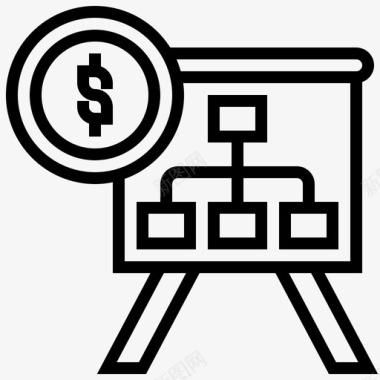 投资回报率投资董事会图表图标图标