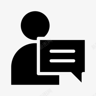 人聊天对话图标图标