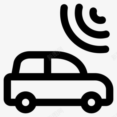 ford轿车wifi信号车汽车驾驶图标图标