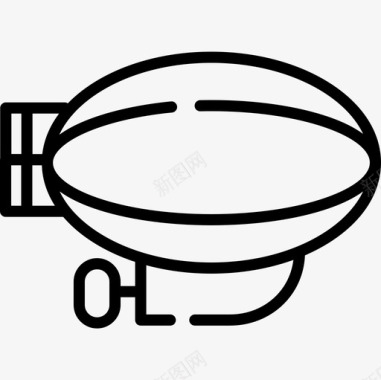 齐柏林飞艇齐柏林飞艇游行19号直线型图标图标