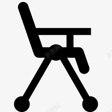 椅子婴儿椅婴儿家具图标图标