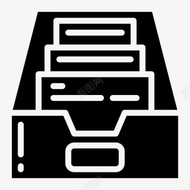 solid收件箱存档文档图标图标