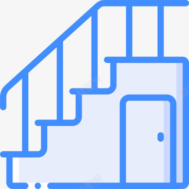 楼梯室内24蓝色图标图标