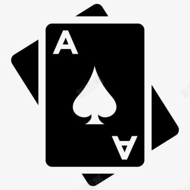 新年小标题扑克牌王牌赌场卡图标图标
