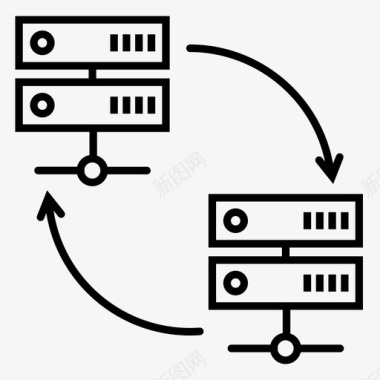 服务器故障转移网络刷新图标图标