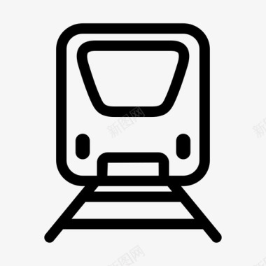 地铁列车运输图标图标