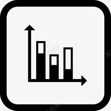商务步骤图表统计条形图图表图标图标
