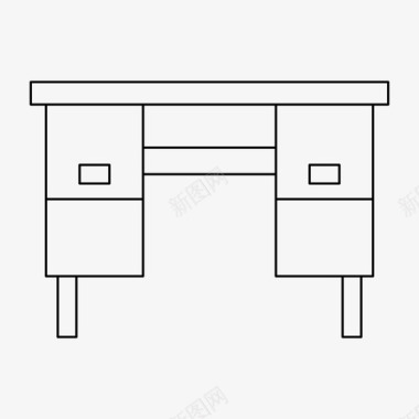 装饰标志书桌装饰家具图标图标