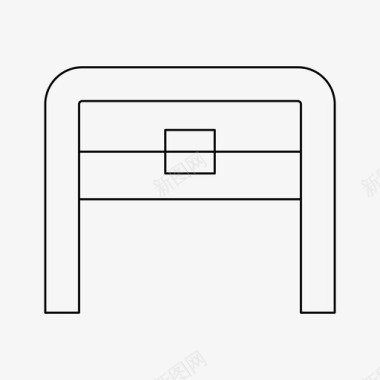 图标家具书桌装饰家具图标图标